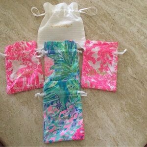 Lilly Pulitzer jewelry pouches.